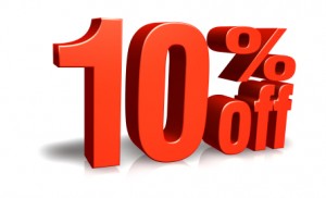 10 percent off image